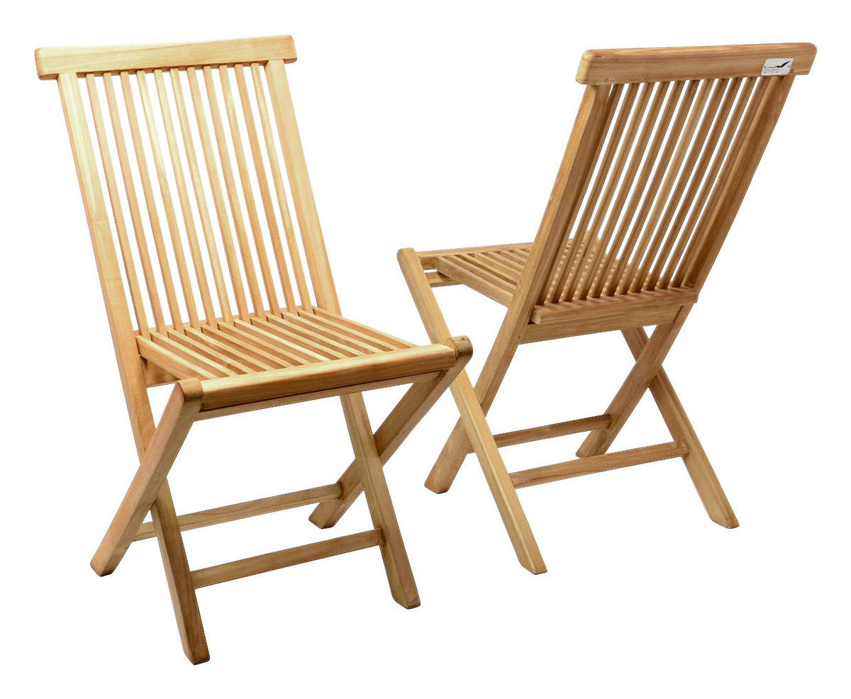 VCM Klappstuhl-Set Nosala natur Holz B/H/T: ca. 46x89x62 cm Nosala - natur (46,00/89,00/62,00cm) - VCM