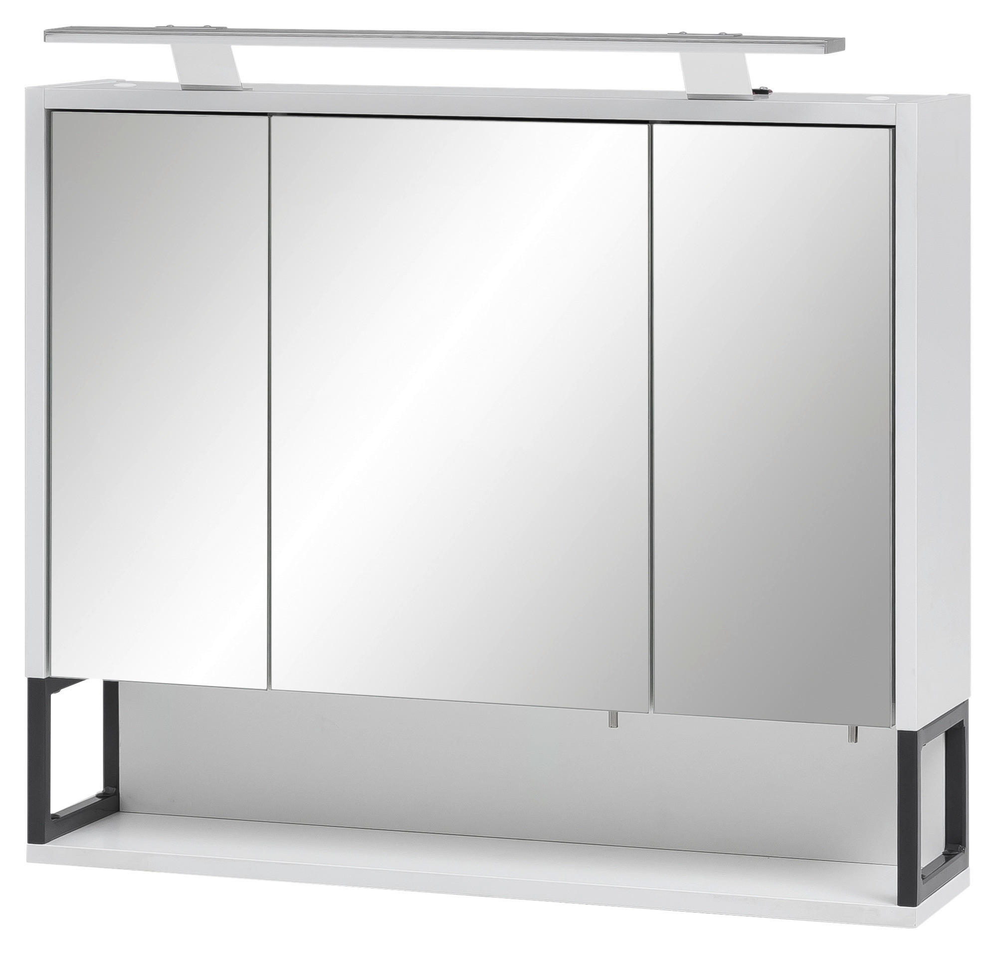 Spiegelschrank Limone weiß B/H/T: ca. 70x66,1x16 cm Limone - weiß (70,00/66,10/16,00cm) - Möbelpartner