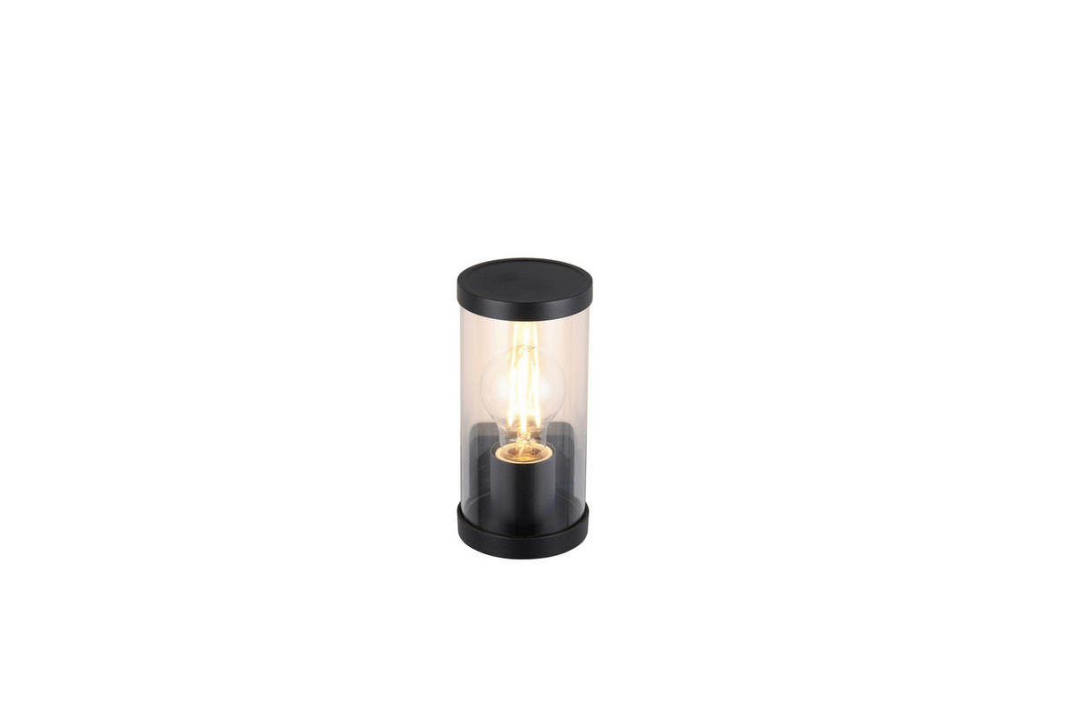 Reality Wandleuchte Bonito R21599132 schwarz transparent Metall Kunststoff B/H/T: ca. 9,5x23x12 cm E27 1 Brennstellen Bonito - schwarz/transparent (9,50/23,00/12,00cm) - Reality