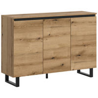 Sideboard Tomasa Evoke Oak Nachbildung schwarz B/H/T: ca. 120x84x36 cm Tomasa - schwarz (120,00/84,00/36,00cm) - xonox.home