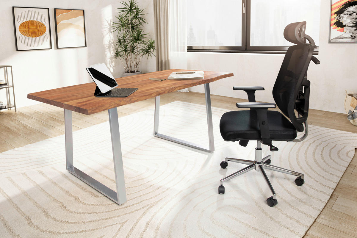 Schreibtisch B/H/T: ca. 120x76x60 cm Schreibtisch - (120,00/76,00/60,00cm) - Wohnling