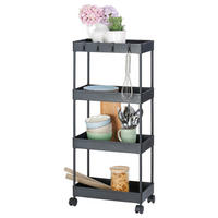 Allzweckwagen schwarz Metall B/H/L: ca. 22x89,5x40 cm Allzweckwagen - schwarz (40,00/22,00/89,50cm)