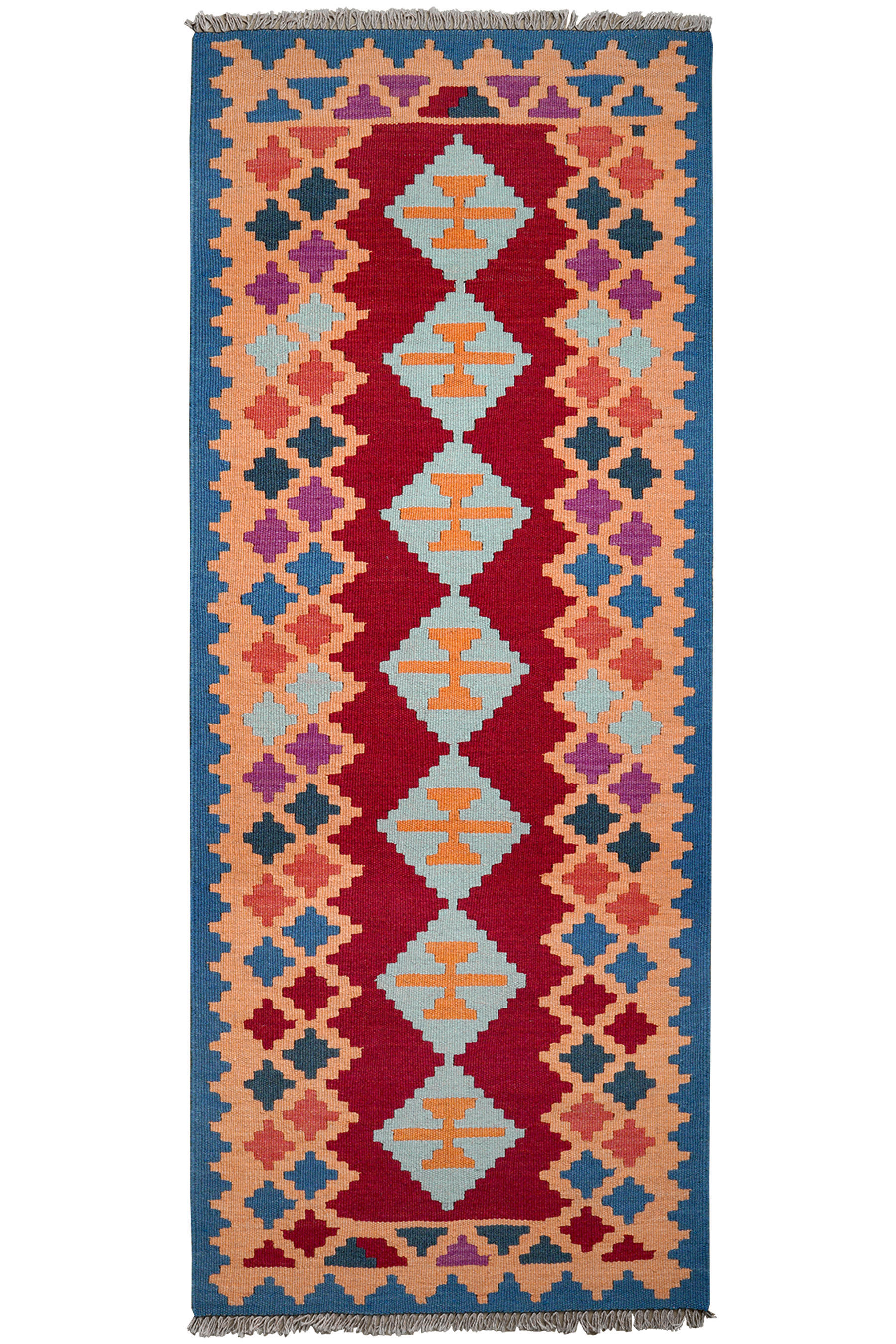 PersaTepp Teppich Kelim Gashgai multicolor B/L: ca. 80x200 cm Kelim Gashgai - multicolor (80,00/200,00cm) - PersaTepp