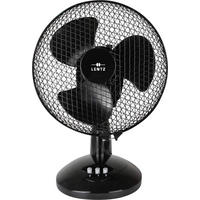 LENTZ Tischventilator schwarz Kunststoff D: ca. 30 cm Tischventilator 80032 - schwarz (30,00cm) - Lentz