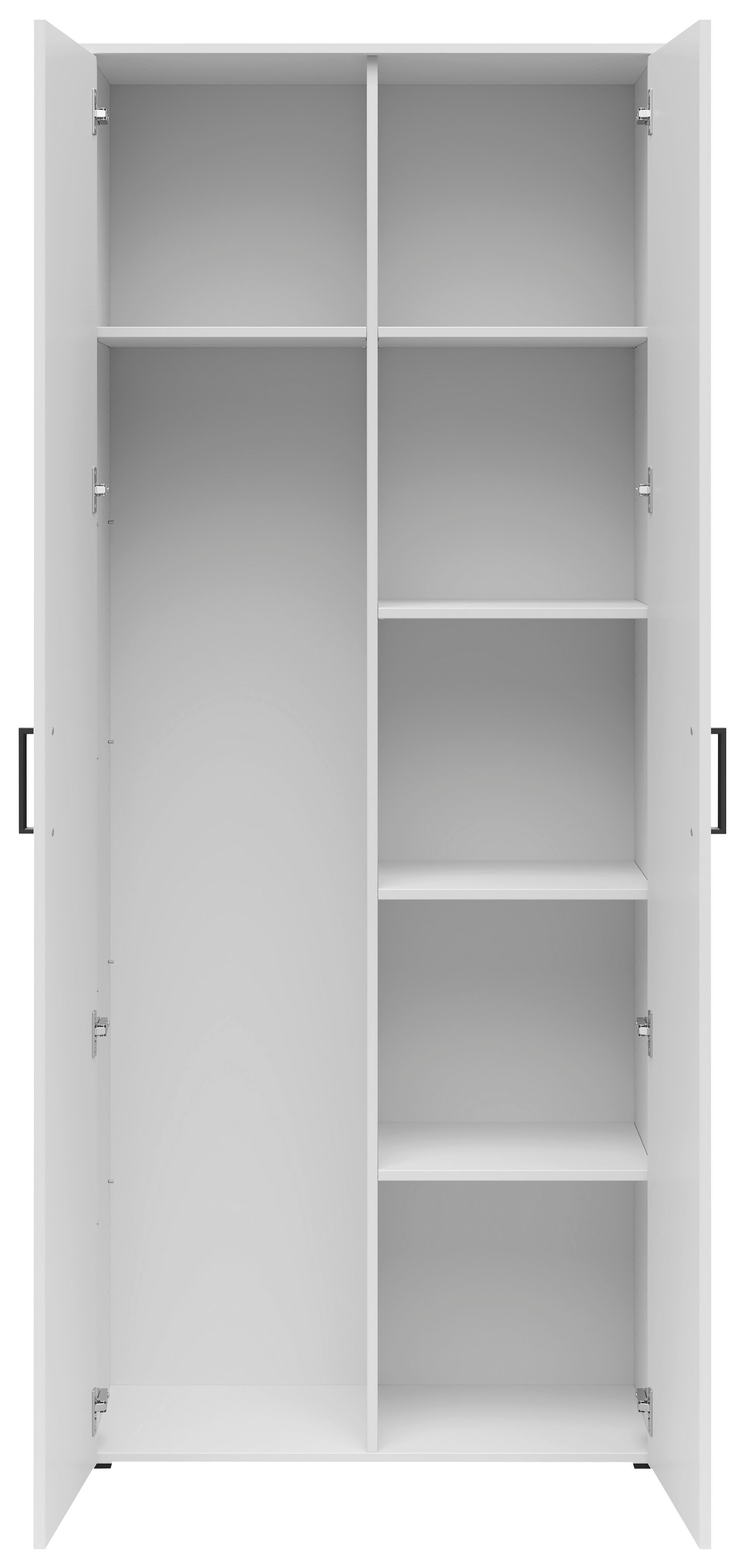 Schrank Multi-Stauraum Typ 38 weiß B/H/T: ca. 80x195x40 cm Multi-Stauraum Typ 38 - weiß (80,00/195,00/40,00cm)