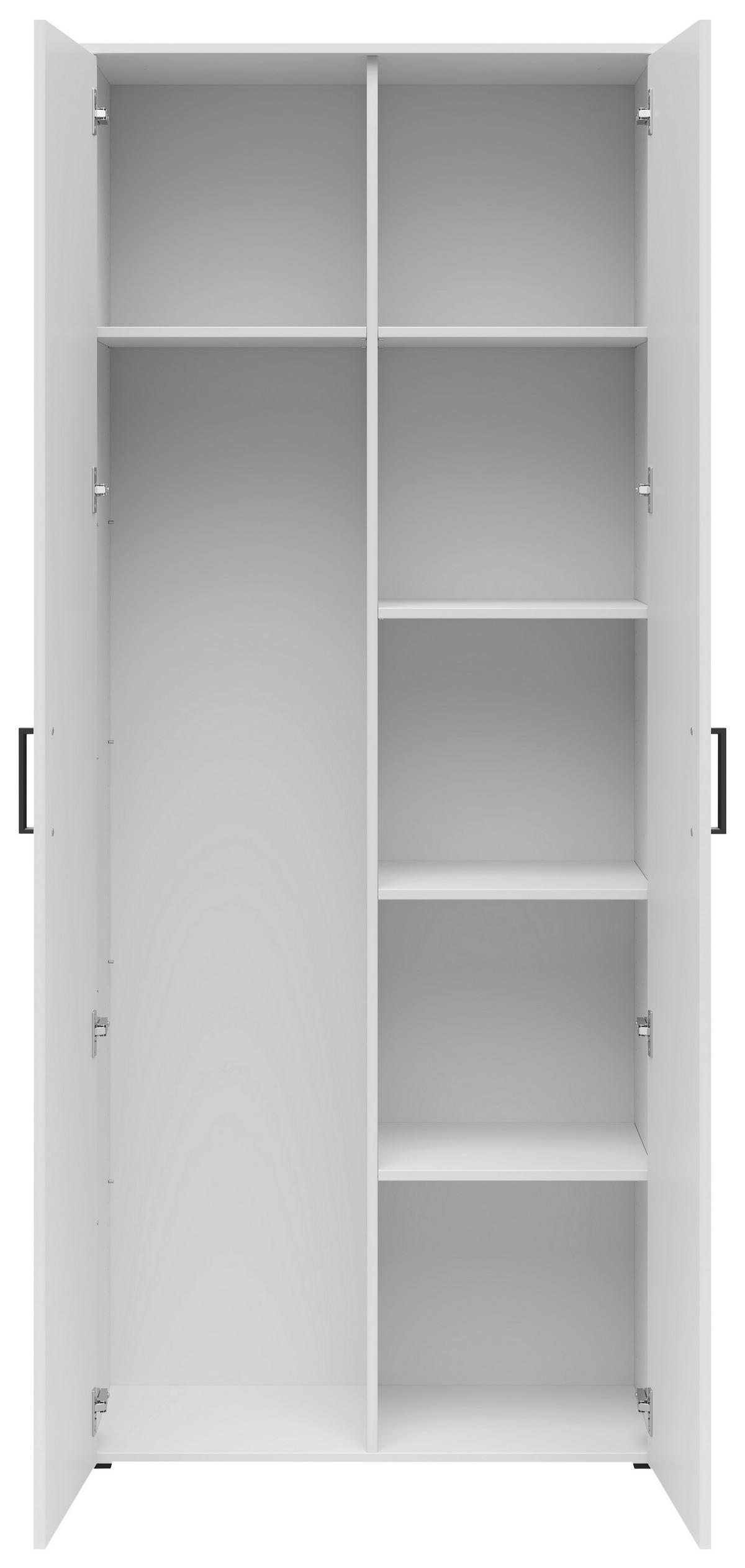 Schrank Multi-Stauraum Typ 38 weiß B/H/T: ca. 80x195x40 cm Multi-Stauraum Typ 38 - weiß (80,00/195,00/40,00cm)