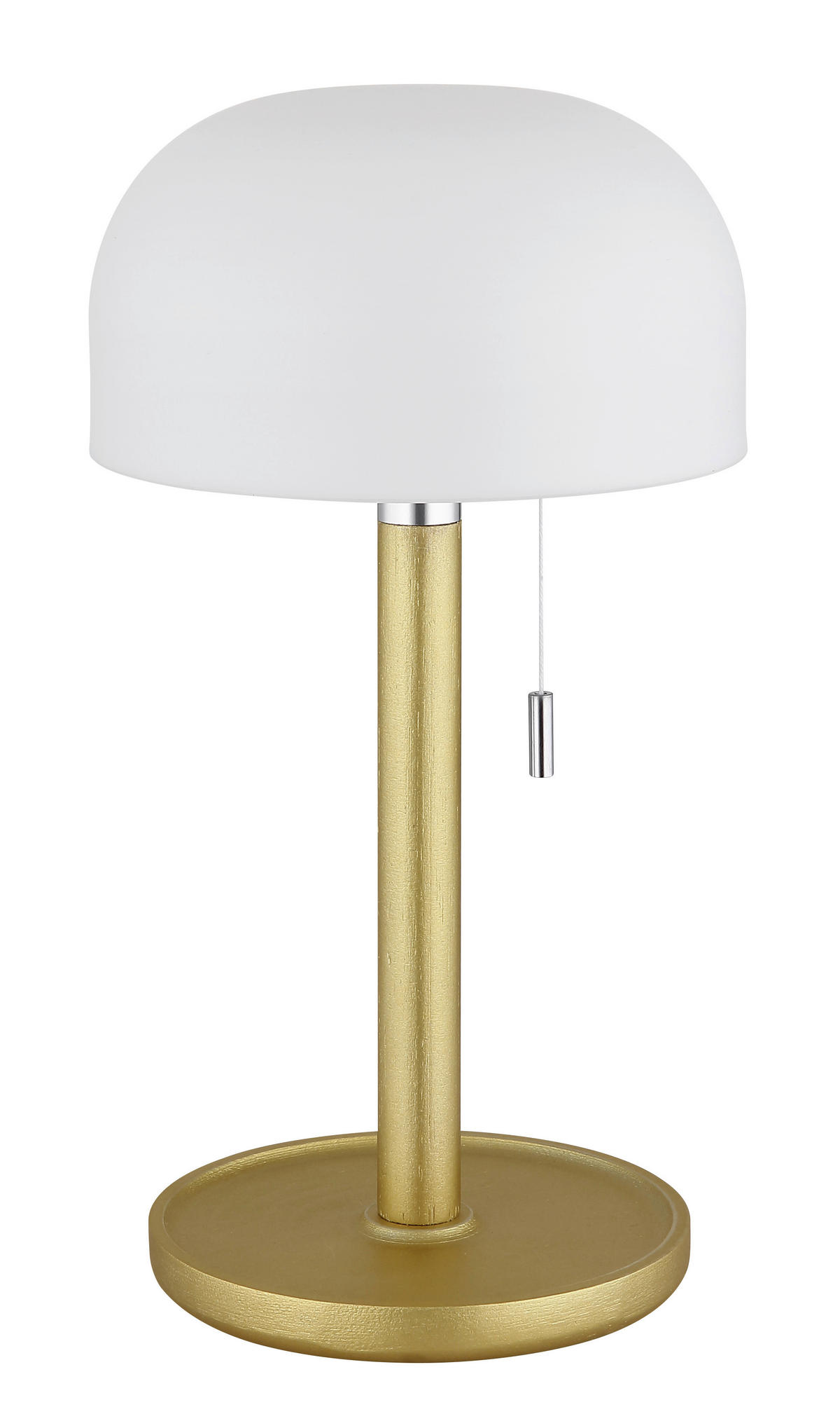 GLOBO LED-Tischleuchte NORMAN 21016M Opal messing weiß Bambus Kunststoff H/D: ca. 28x15 cm 1 Brennstellen NORMAN - messing/weiß (15,00/28,00cm) - GLOBO