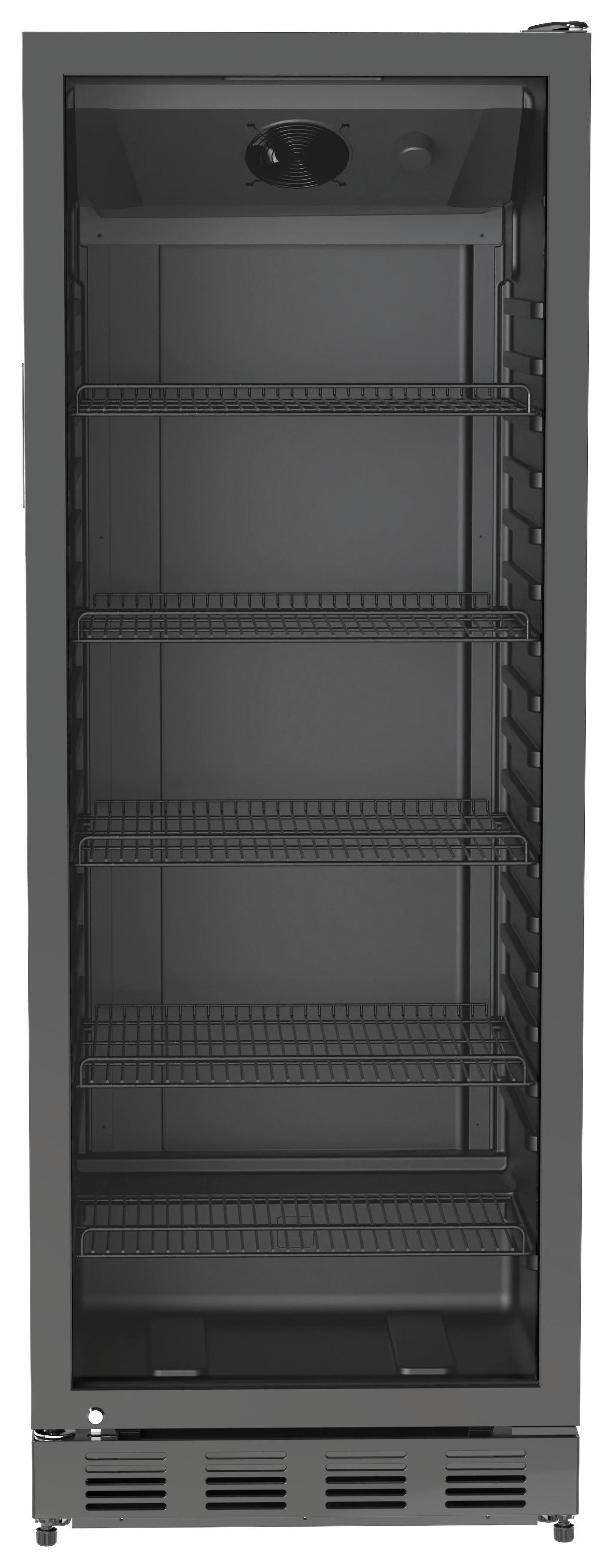 POCOline Kühlschrank GTK159-280CS schwarz B/H/T: ca. 57x159x60 cm Glastürkühlschrank GTK159-280CS - schwarz (57,00/159,00/60,00cm) - POCOline