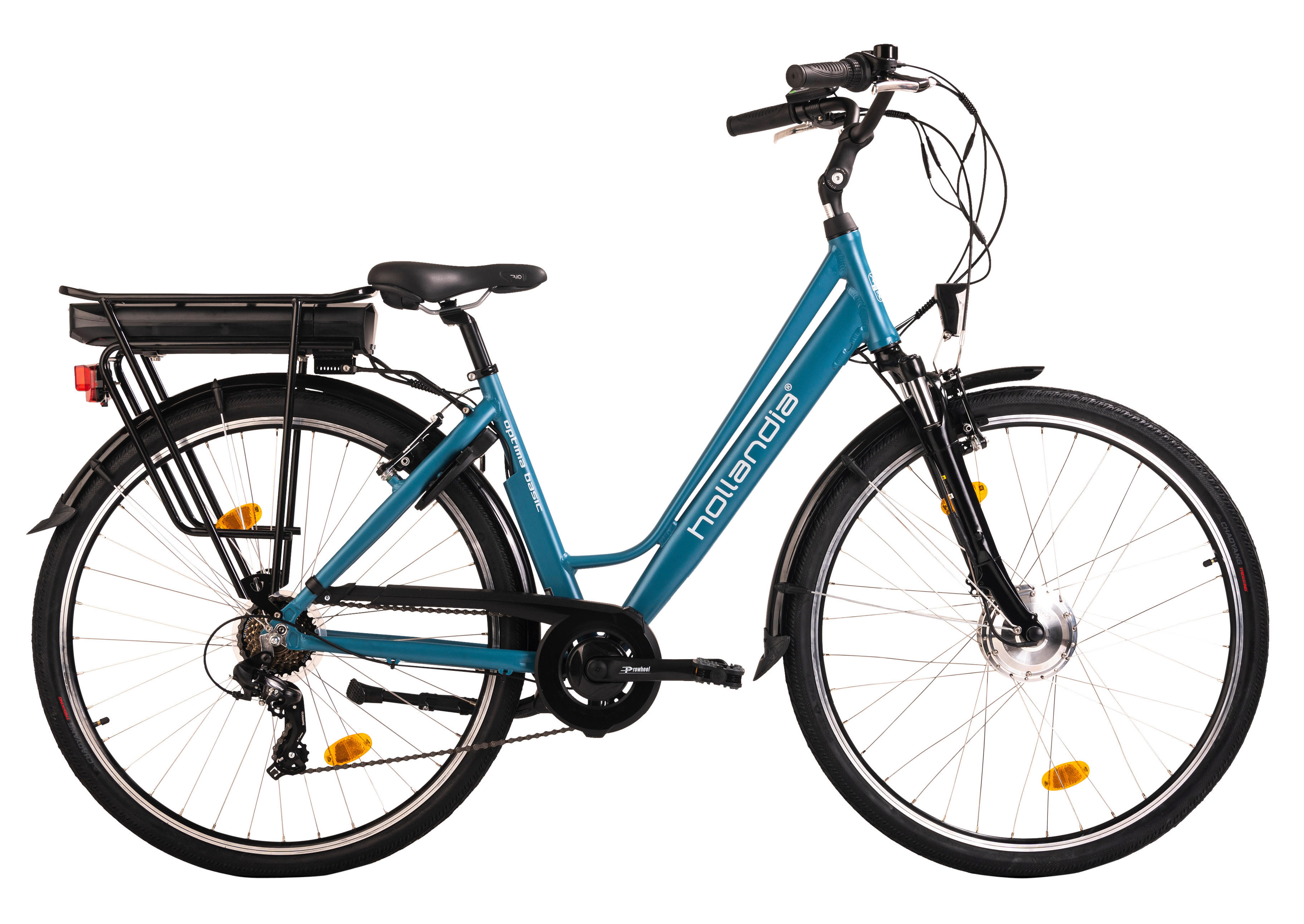 Hollandia City E-Bike Optima Basic KS189E 28 Zoll Rahmenhöhe 44 cm 7 Gänge türkis türkis ca. 250 W ca. 36 V ca. 28 Zoll Optima Basic - türkis - Hollandia