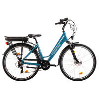 Hollandia City E-Bike Optima Basic KS189E 28 Zoll Rahmenhöhe 44 cm 7 Gänge türkis türkis ca. 250 W ca. 36 V ca. 28 Zoll Optima Basic - türkis - Hollandia