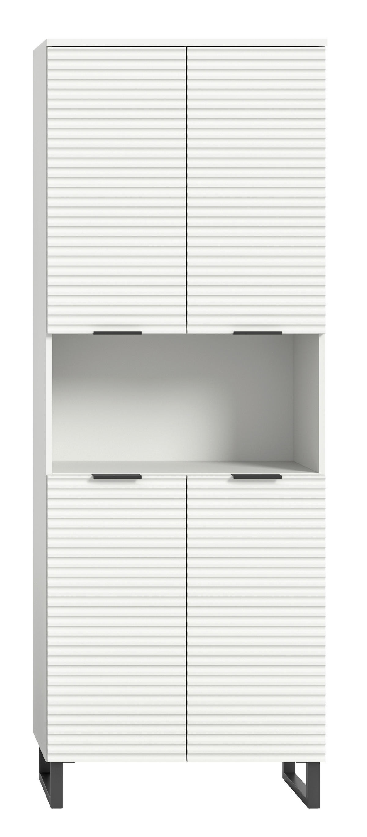 Hochschrank Riff weiß B/H/T: ca. 70x193x34 cm Riff - weiß (70,00/193,00/34,00cm) - xonox.home