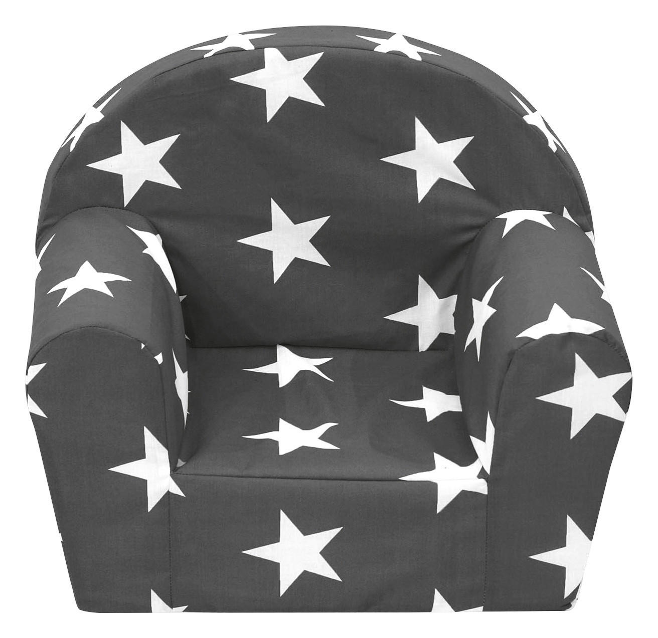 Kindersessel Laura grau weiß B/H/T: ca. 44x53x36 cm Laura - weiß/grau (44,00/53,00/36,00cm)