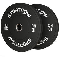 SPORTNOW Hantelscheiben Hantelscheiben - schwarz (45,00/45,00/4,00cm) - SPORTNOW