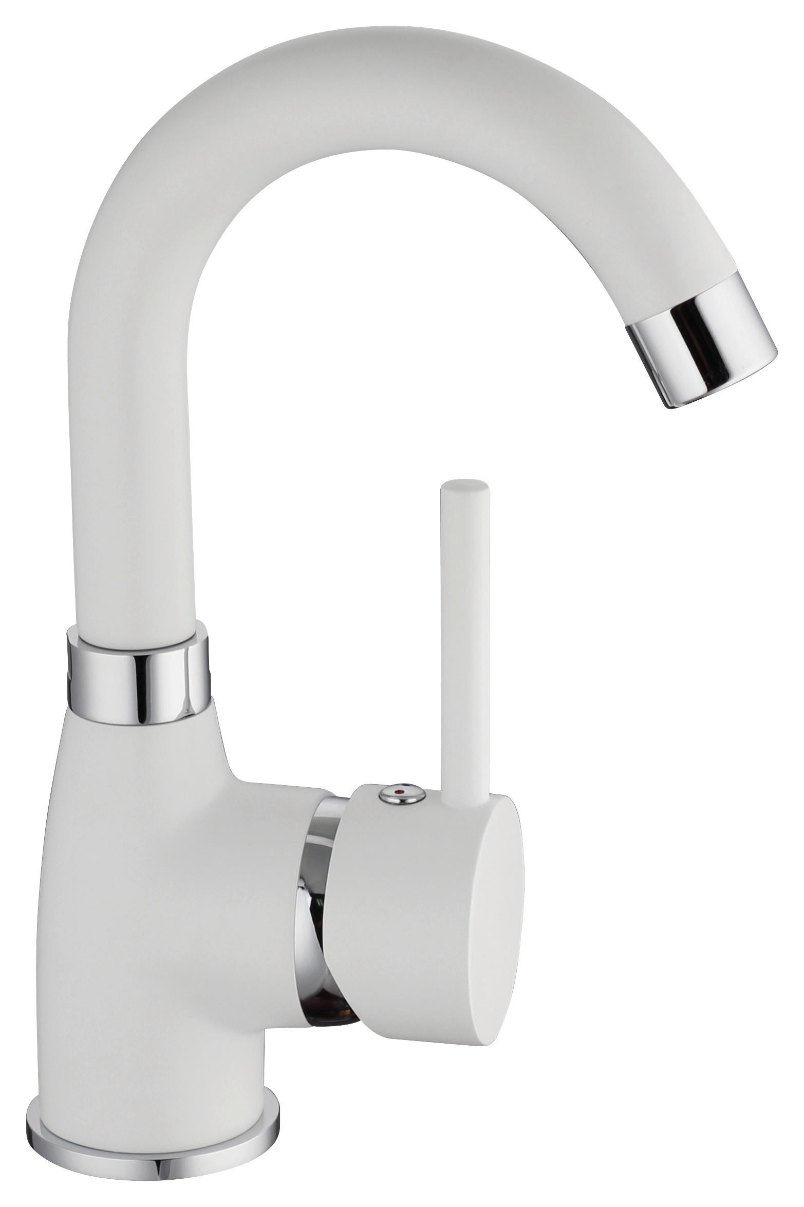 Waschtisch-Armatur FUTURA - NI075FUTWCR weiß Waschtischarmatur_Futura_weiß - weiß (10,00/23,00/15,00cm) - Eisl