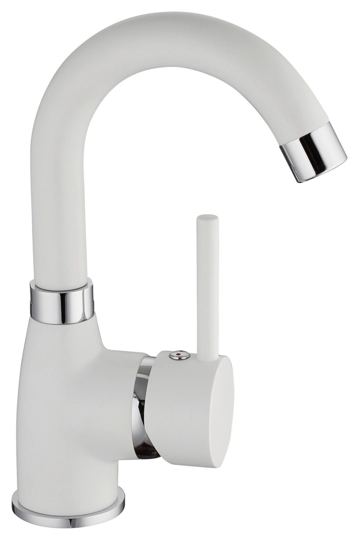 Waschtisch-Armatur FUTURA - NI075FUTWCR weiß Waschtischarmatur_Futura_weiß - weiß (10,00/23,00/15,00cm) - Eisl