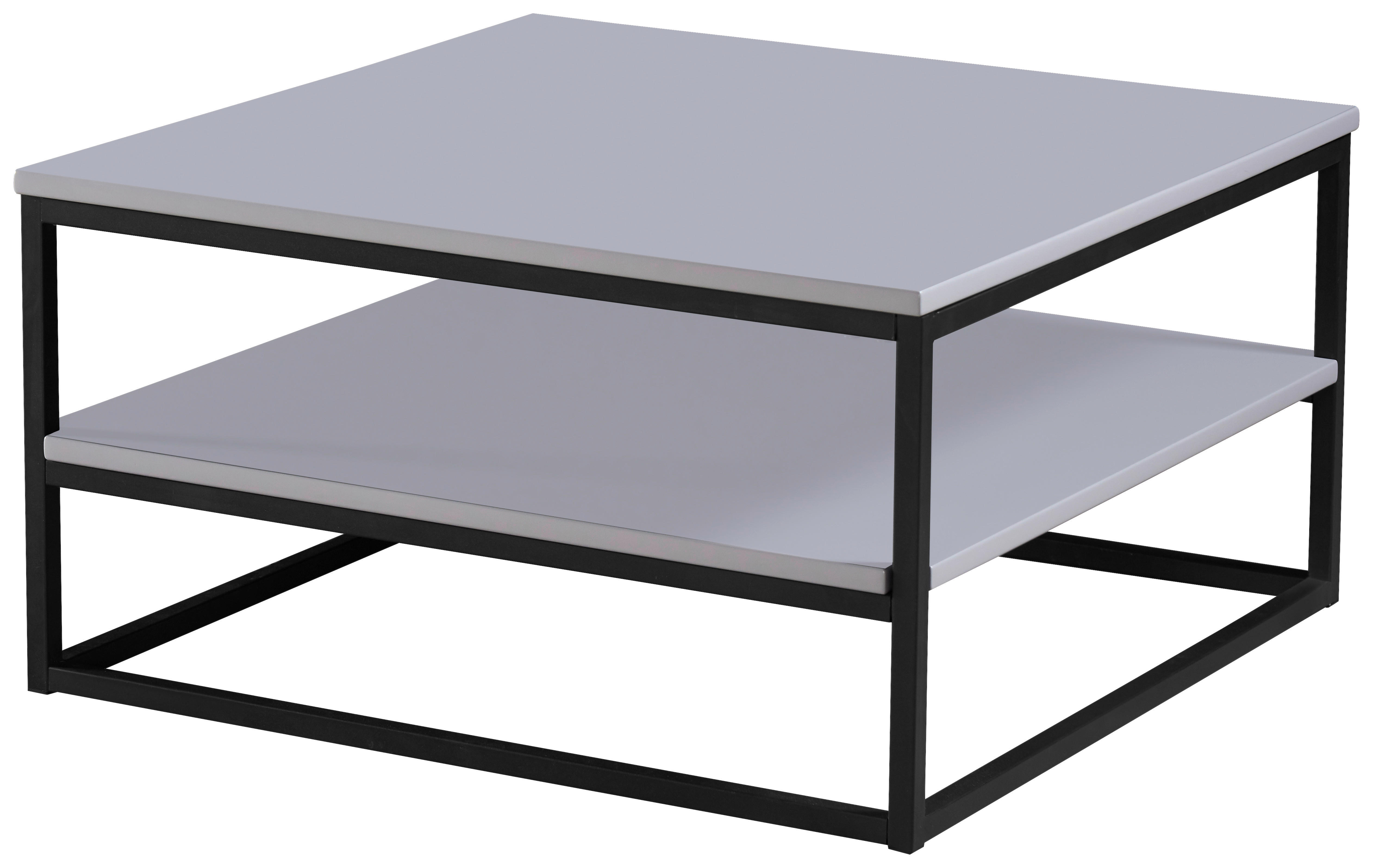 Couchtisch Tilda 2 grau lackiert B/H/T: ca. 75x40x75 cm Tilda 2 - schwarz/grau (75,00/40,00/75,00cm)