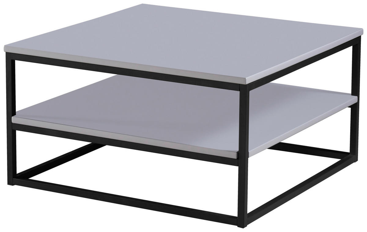 Couchtisch Tilda 2 grau MDF B/H/T: ca. 75x40x75 cm Tilda 2 - schwarz/grau (75,00/40,00/75,00cm)