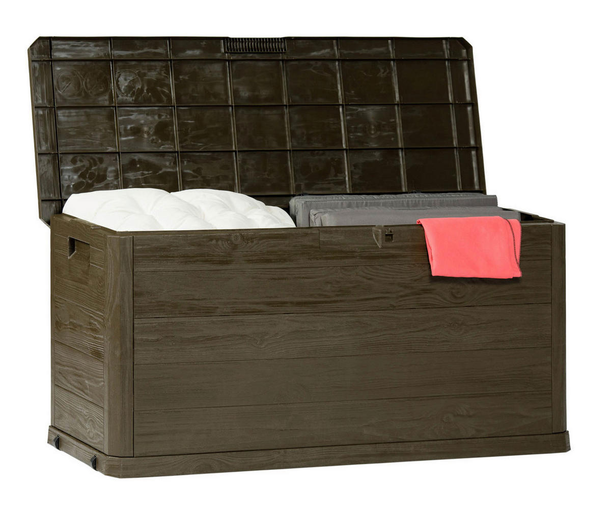 Toomax Aufbewahrungsbox Woodys braun Kunststoff B/H/L: ca. 56x45x117 cm Woodys - braun (117,00/56,00/45,00cm) - Toomax