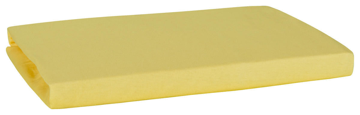 Jersey Spannbetttuch Spannbetttuch_Jersey 100x200cm - gold (100,00/200,00cm) - Elegance