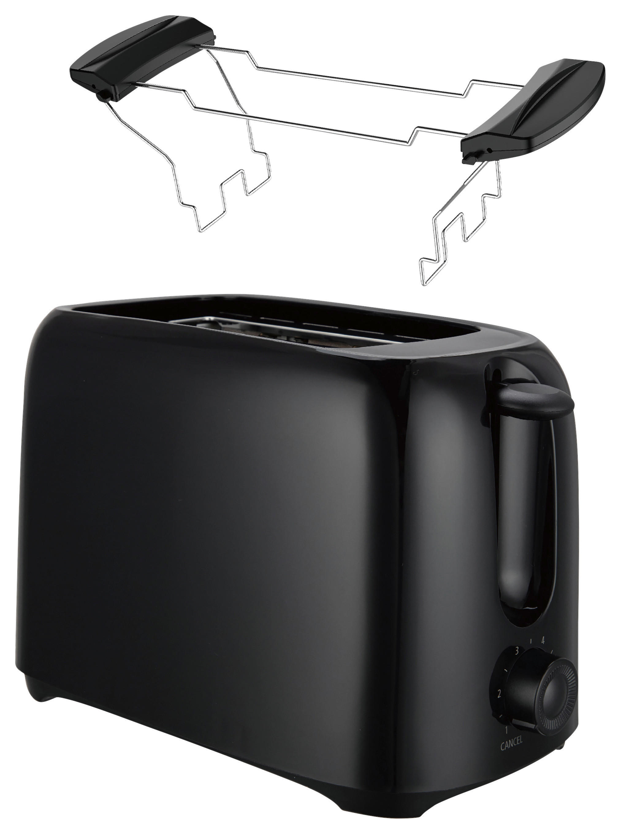 Emerio Toastautomat TO-128676.1 schwarz Kunststoff B/H/T: ca. 15x17x25 cm Toastautomat TO-128676.1 - schwarz (15,00/17,00/25,00cm) - Emerio