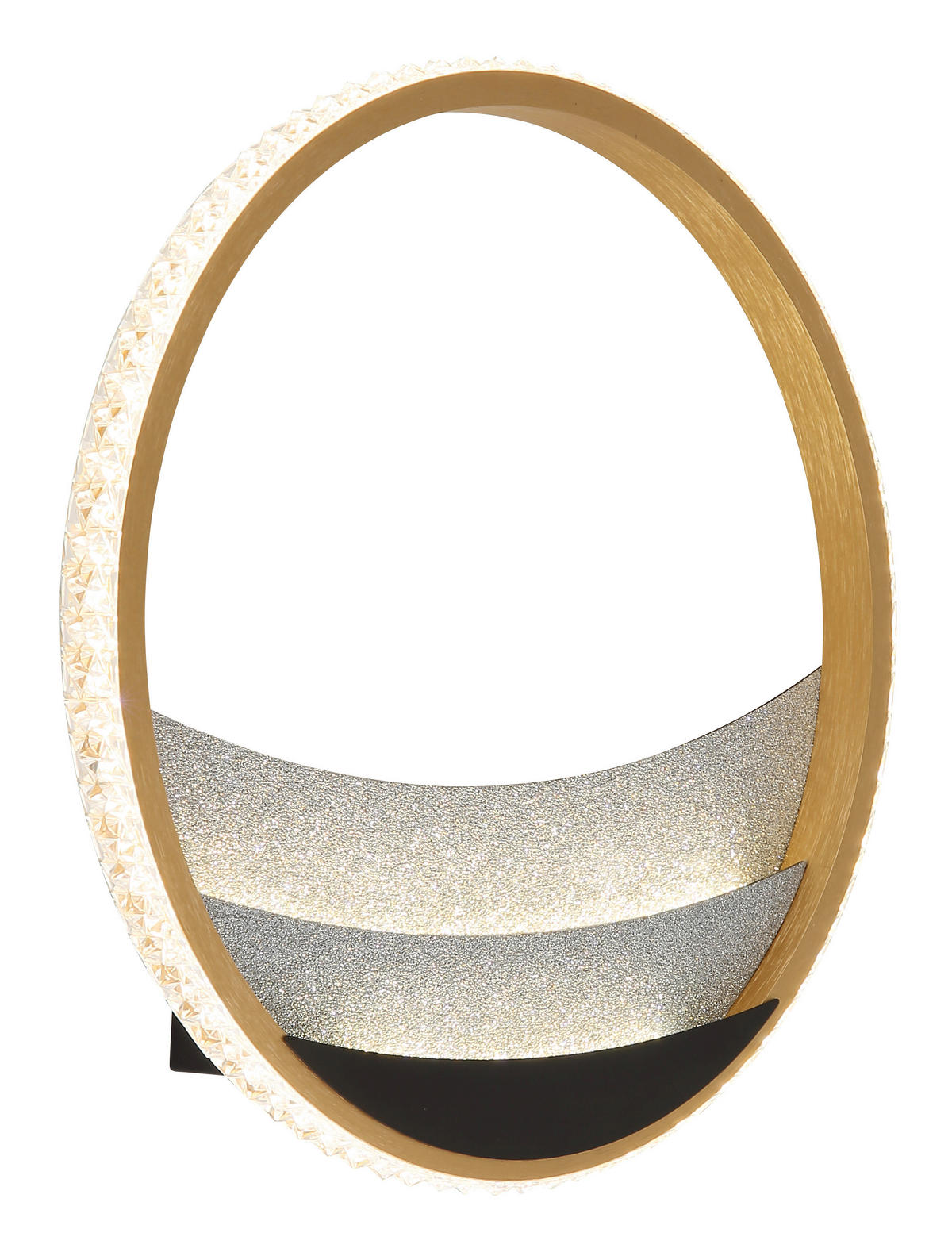 GLOBO Deckenleuchte klar schwarz gold Aluminium Metall Kunststoff H/D: ca. 6x29,5 cm 1 Brennstellen Constance - gold/klar (29,50/6,00cm) - GLOBO