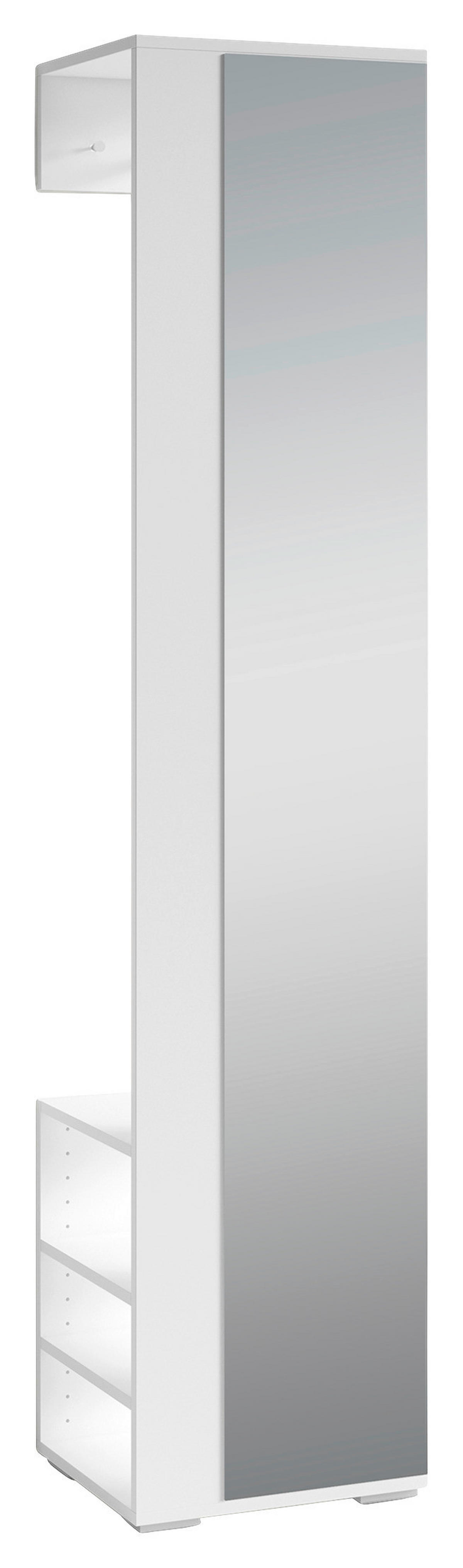 Hochschrank BEN weiß B/H/T: ca. 40x184x35 cm BEN - weiß (40,00/184,00/35,00cm) - byLIVING