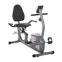 HOMCOM Liegeergometer grau Metall B/H/L: ca. 62,5x38x136 cm Liegeergometer - silber/grau (136,00/62,50/38,00cm) - HOMCOM