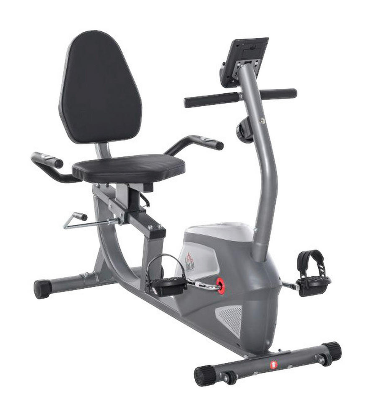 HOMCOM Liegeergometer grau Metall B/H/L: ca. 62,5x38x136 cm Liegeergometer - silber/grau (136,00/62,50/38,00cm) - HOMCOM