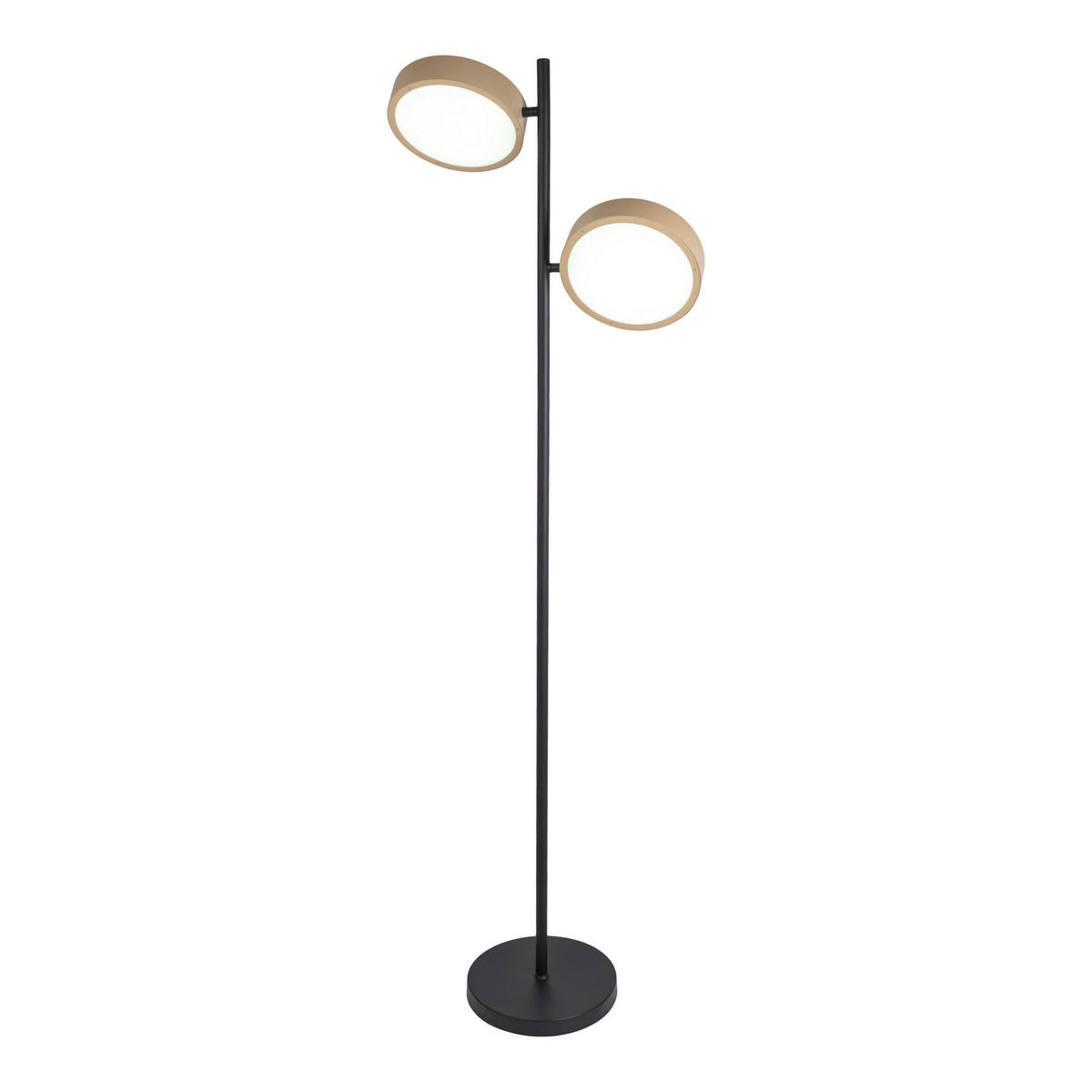 Näve Leuchten LED-Stehleuchte beige Kunststoff Metall B/H/T: ca. 53x165x28 cm TESSA - beige (53,00/165,00/28,00cm) - Näve Leuchten