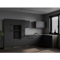 Winkelküche Oliver B/H/T: ca. 370x205x172 cm Oliver - Eiche/grau (370,00/205,00/172,00cm) - Respekta