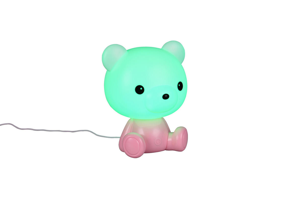 Reality LED Tischleuchte CUTIE pink Kunststoff B/H/T: ca. 21x25,5x19 cm 1 Brennstellen Cutie - pink (21,00/25,50/19,00cm) - Reality