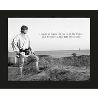 Komar Poster Star Wars Classic Luke Quote Star Wars - Classic B/L: ca. 50x40 cm Star Wars Classic Luke Quote - (50,00/40,00cm) - Komar