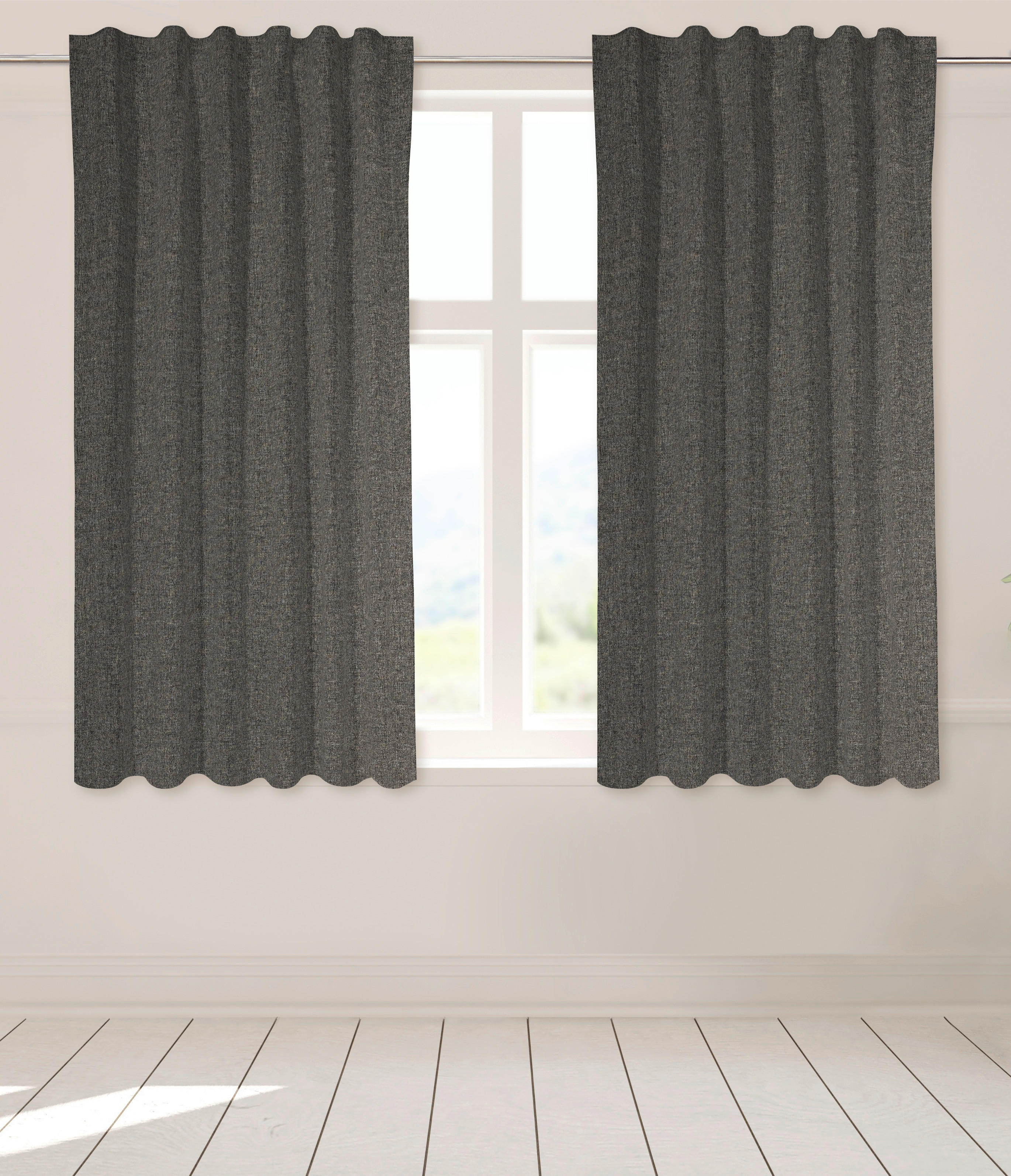 Kombivorhang Ulrich anthrazit B/L: ca. 135x175 cm Ulrich - anthrazit (135,00/175,00cm) - POCOline