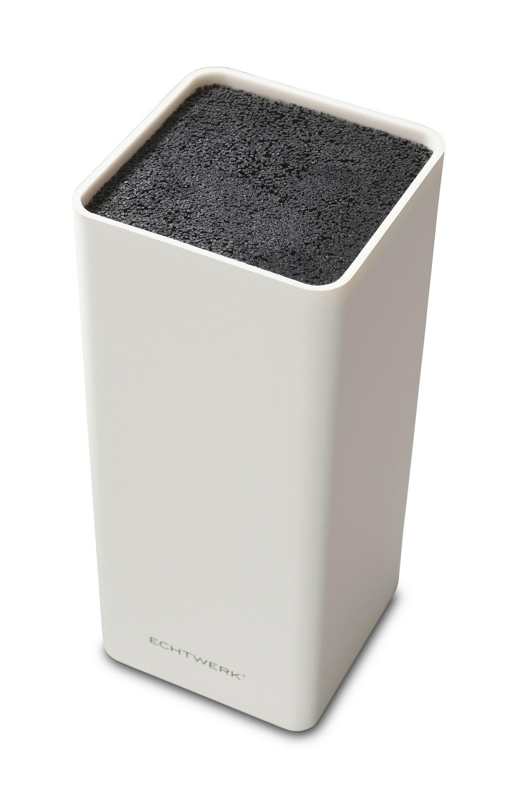 ECHTWERK Messerblock Square weiß Kunststoff 1 tlg. Square - weiß (9,30/9,30/21,50cm) - ECHTWERK