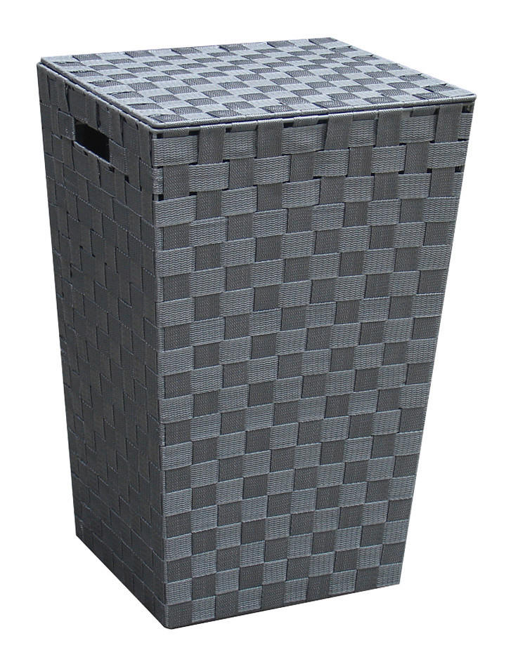 POCOline Wäschekorb grau Nylon B/H/L: ca. 31,5x52x33 cm Wäschekorb_Nylon - grau (33,00/31,50/52,00cm) - POCOline