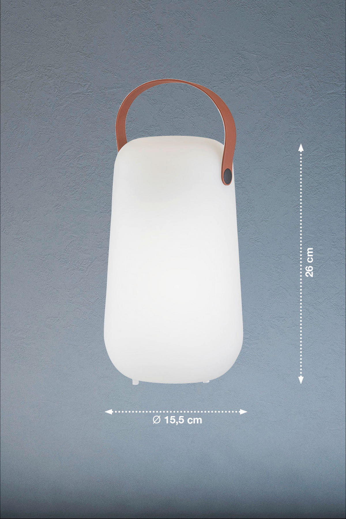 LED-Außenleuchte 850282 Collgar weiß H/D: ca. 26x15,5 cm Collgar - weiß (15,50/26,00cm) - easy! by FHL
