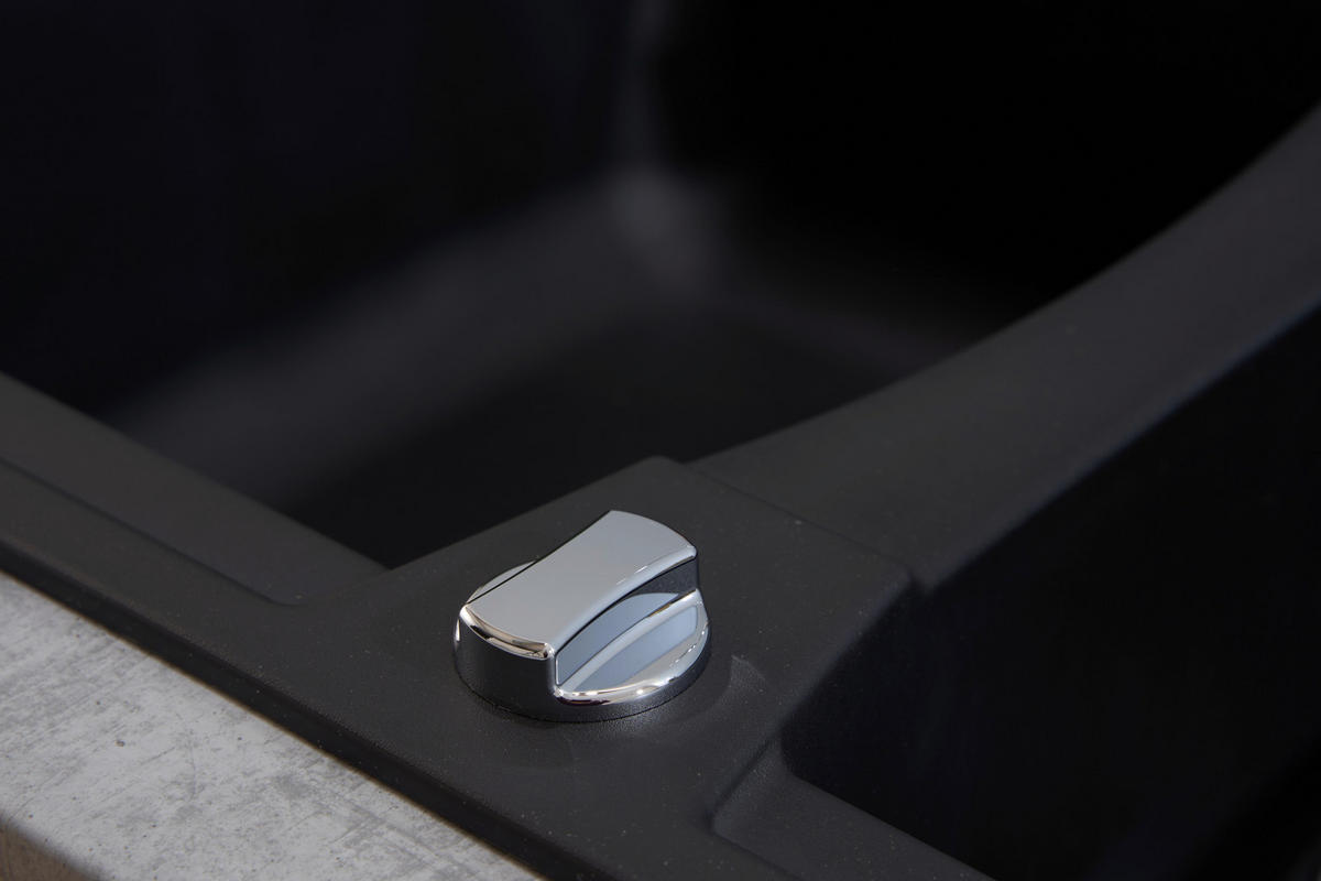 Respekta Einbauspüle Boston 100 x 50 S schwarz Mineralite B/H/T: ca. 100x20x50 cm Boston 100 x 50 S - schwarz (100,00/20,00/50,00cm) - Respekta