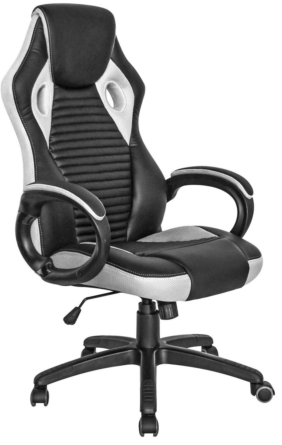 Chefsessel Silvio schwarz hellgrau Silvio - hellgrau/schwarz