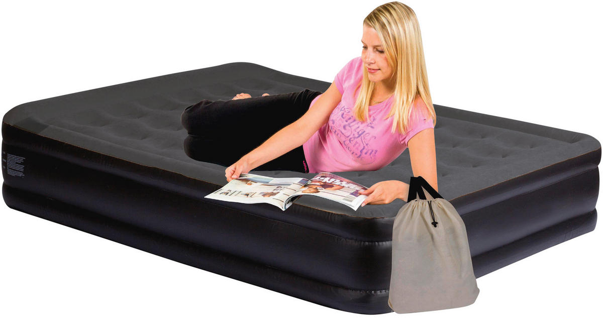 Happy People Luftbett anthrazit B/H/L: ca. 157x47x203 cm Luftbett_aufblasbar - anthrazit/grau (203,00/157,00/47,00cm) - Happy People