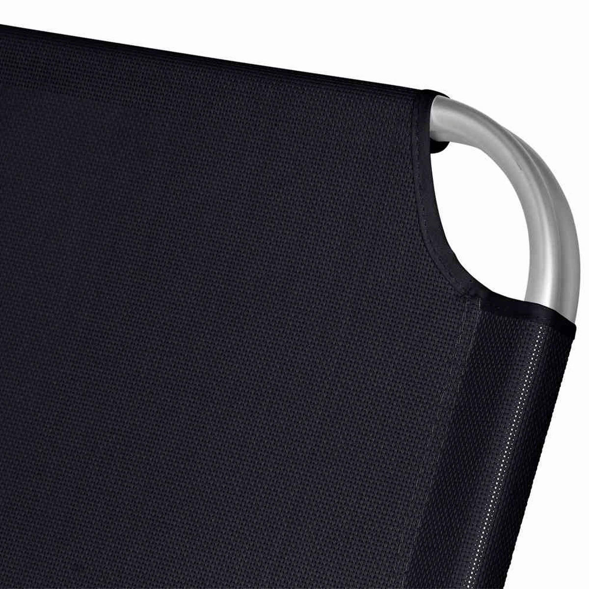 Gardamo Gartenliege ALU-XXL schwarz Aluminium ALU-XXL - schwarz - Gardamo