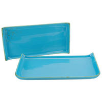 CreaTable Servierplatte NATURE COLLECTION blau Steinzeug B/L: ca. 165x33 cm NATURE COLLECTION - blau (165,00/33,00cm) - CreaTable