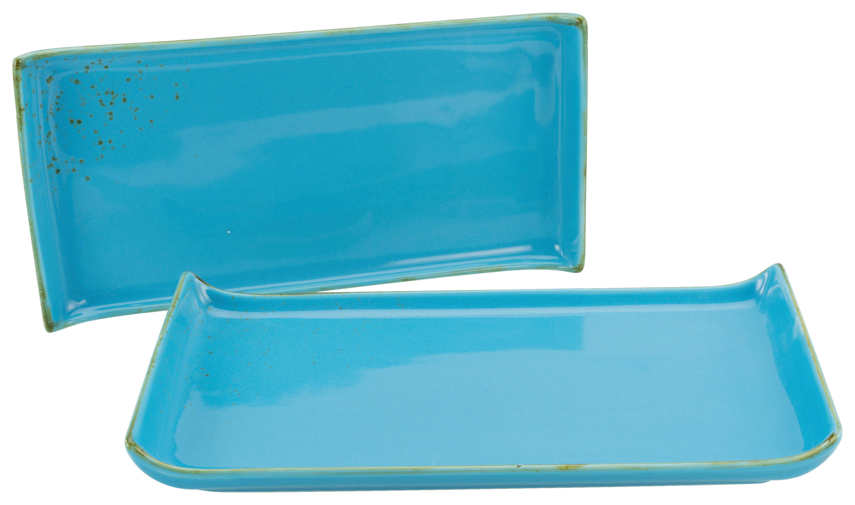 CreaTable Servierplatte NATURE COLLECTION blau Steinzeug B/L: ca. 165x33 cm