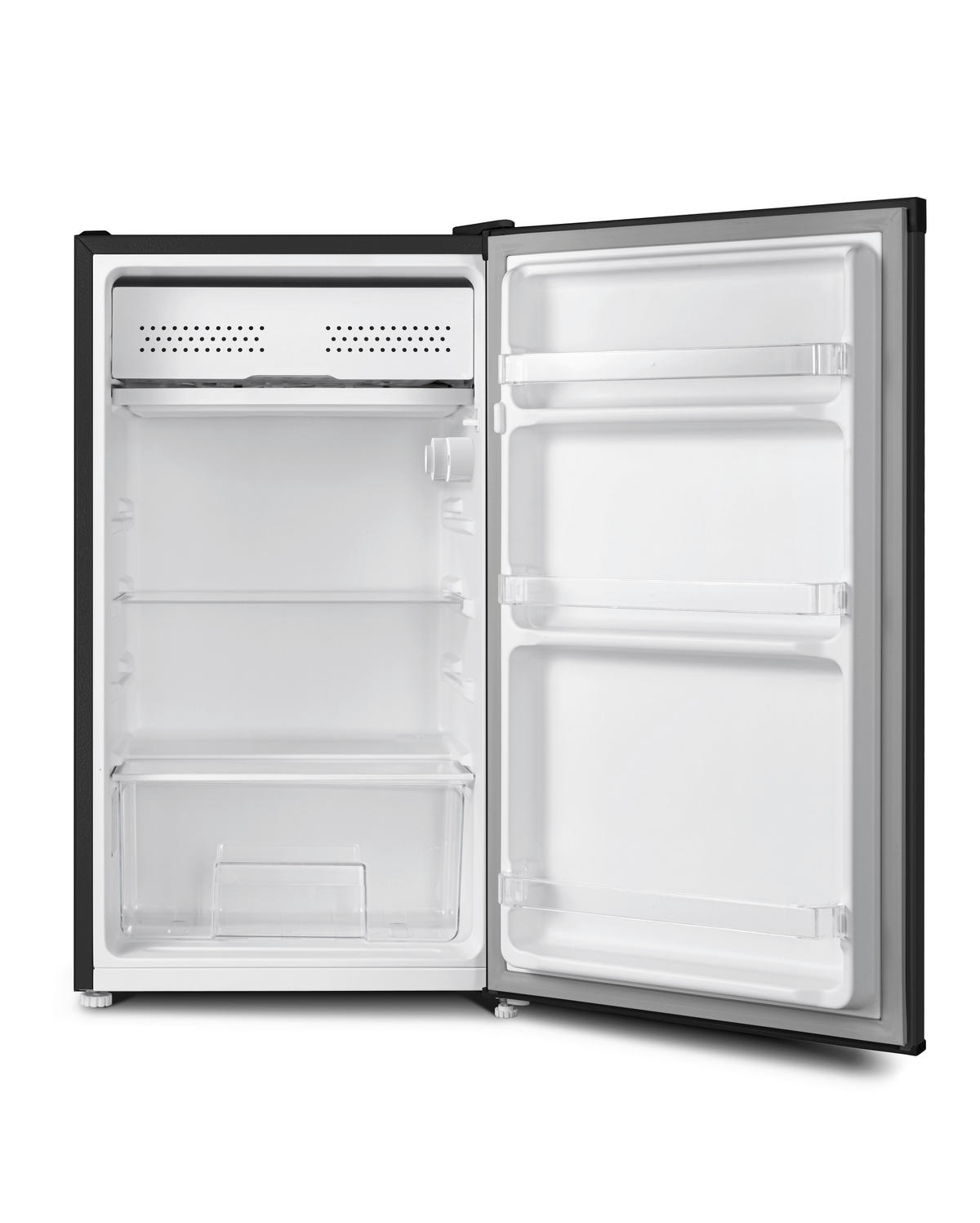 Respekta Retro Kühlschrank KG83S-52 schwarz B/H/T: ca. 47,4x83x44,7 cm Kühlschrank KG83S-52 - schwarz (47,40/83,00/44,70cm) - Respekta