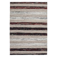Kayoom Kurzflorteppich Duarte 210 schwarz B/L: ca. 80x150 cm Duarte 210 - weiß/schwarz (80,00/150,00cm) - Kayoom