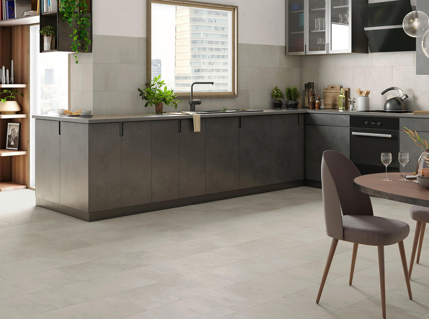 Click-Vinylboden NEO Pro ca. 2,373 m² im Paket  B/L: ca. 31x63,8 cm pro Paket NEO Pro ca. 2,373 m² im Paket - grau (31,00/63,80cm)
