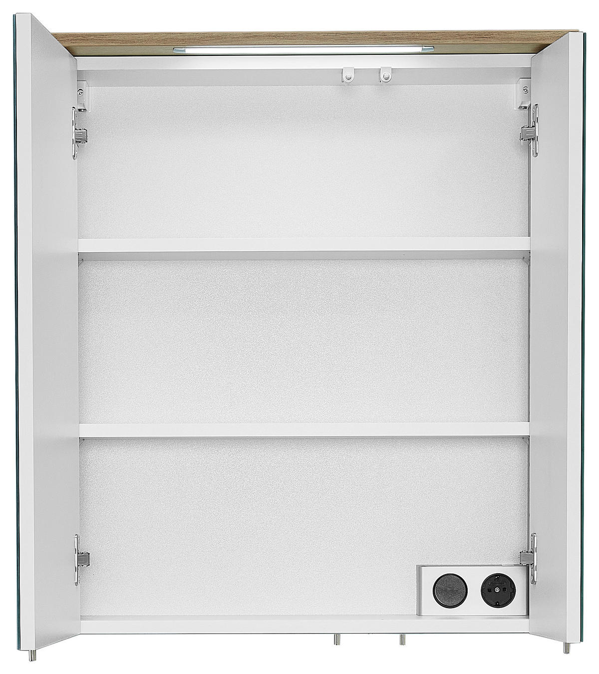 Lichtspiegel Quickset 963 salbei Nachbildung Eiche Riviera Nachbildung B/H/T: ca. 60x72x20 cm Quickset 963 - Eiche/salbei (60,00/72,00/20,00cm) - Pelipal