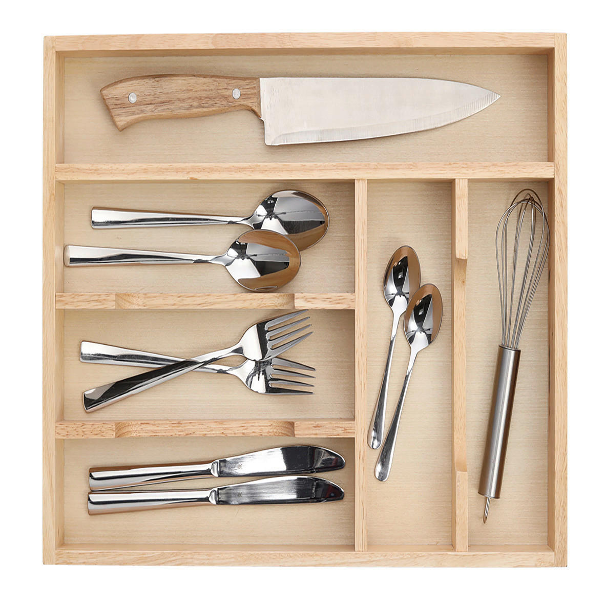 Zeller Besteckkasten natur B/H/L: ca. 43x6x34 cm Besteckkasten - natur (34,00/43,00/6,00cm) - Zeller