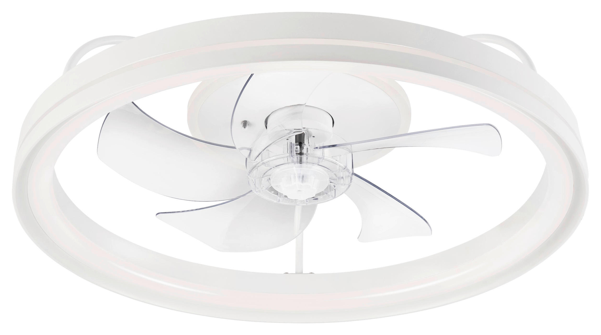 Lamkur LED-Deckenventilator FALCO 49885 weiß H/L: ca. 17x50 cm 4 Brennstellen Falco - weiß (50,00cm) - Lamkur