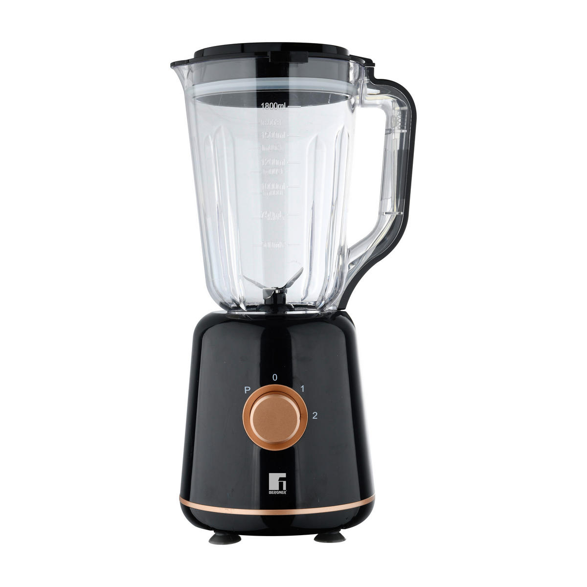 BERGNER Stabmixer schwarz Stahl Kunststoff B/H/L: ca. 18x40,5x20,5 cm COPPER - schwarz (20,50/18,00/40,50cm) - BERGNER