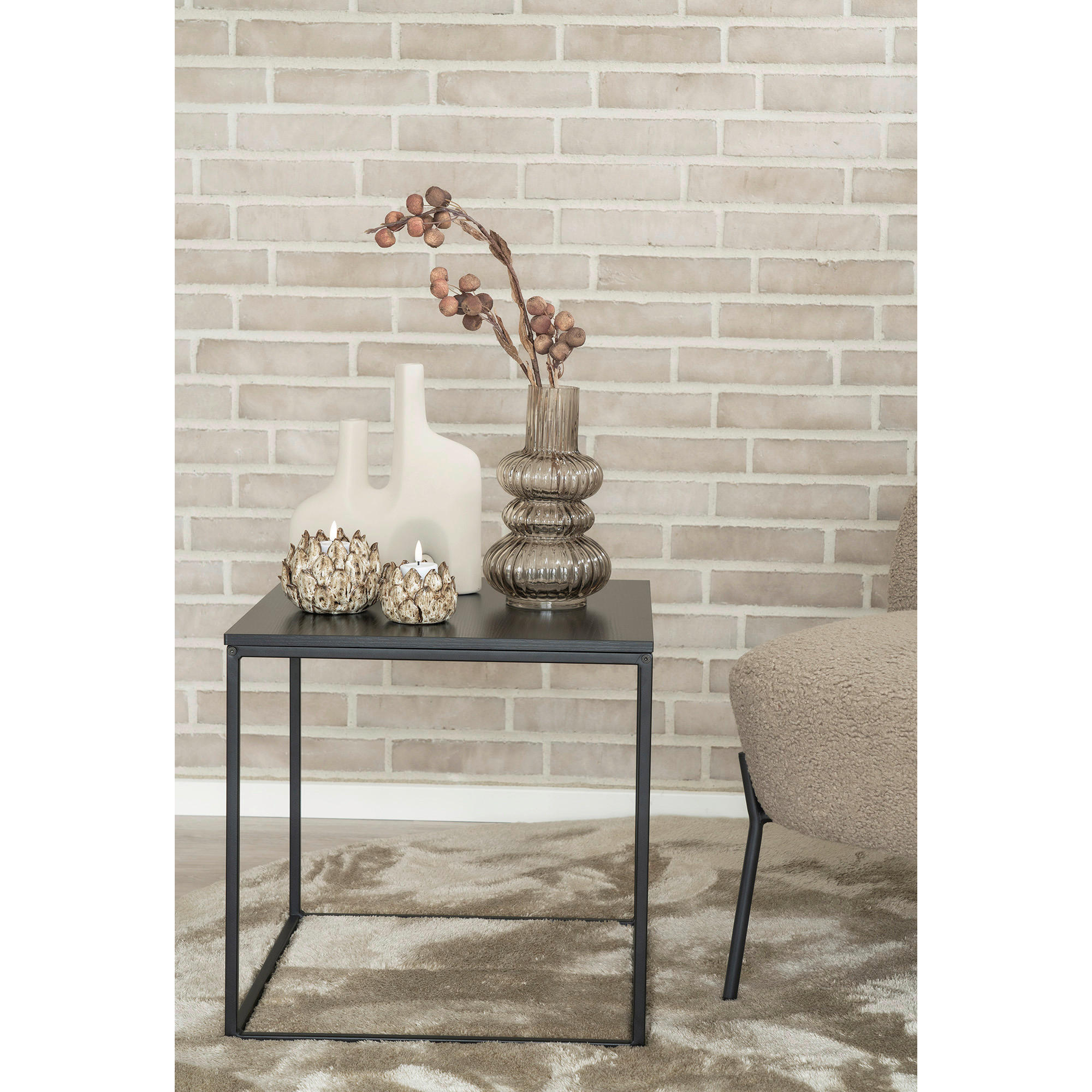 Vase Rauch Glas B/H/L: ca. 15x25x15 cm Vase - Rauch (15,00/15,00/25,00cm)